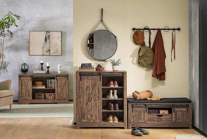 Actual product image SoBuy Sideboard with sliding door (80 x 35 x 92 cm)