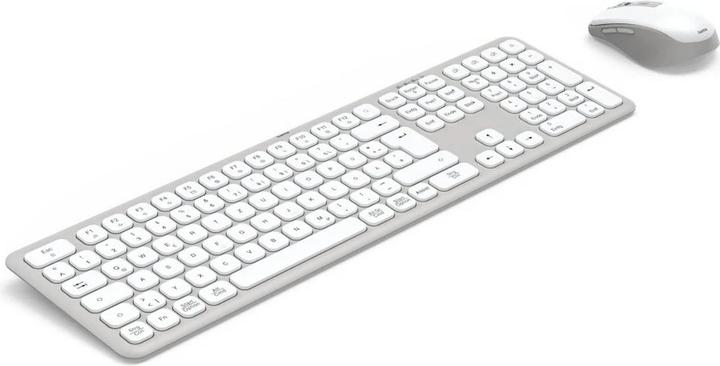 Actual product image Hama WK-550 Wireless keyboard and mouse set white (DE, Wireless)