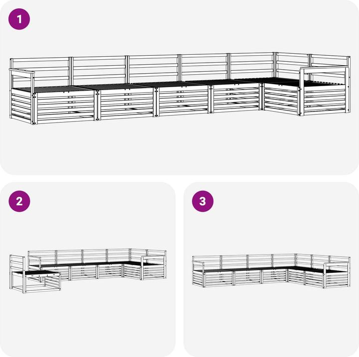 Produktbild vidaXL Outdoor-Sofa