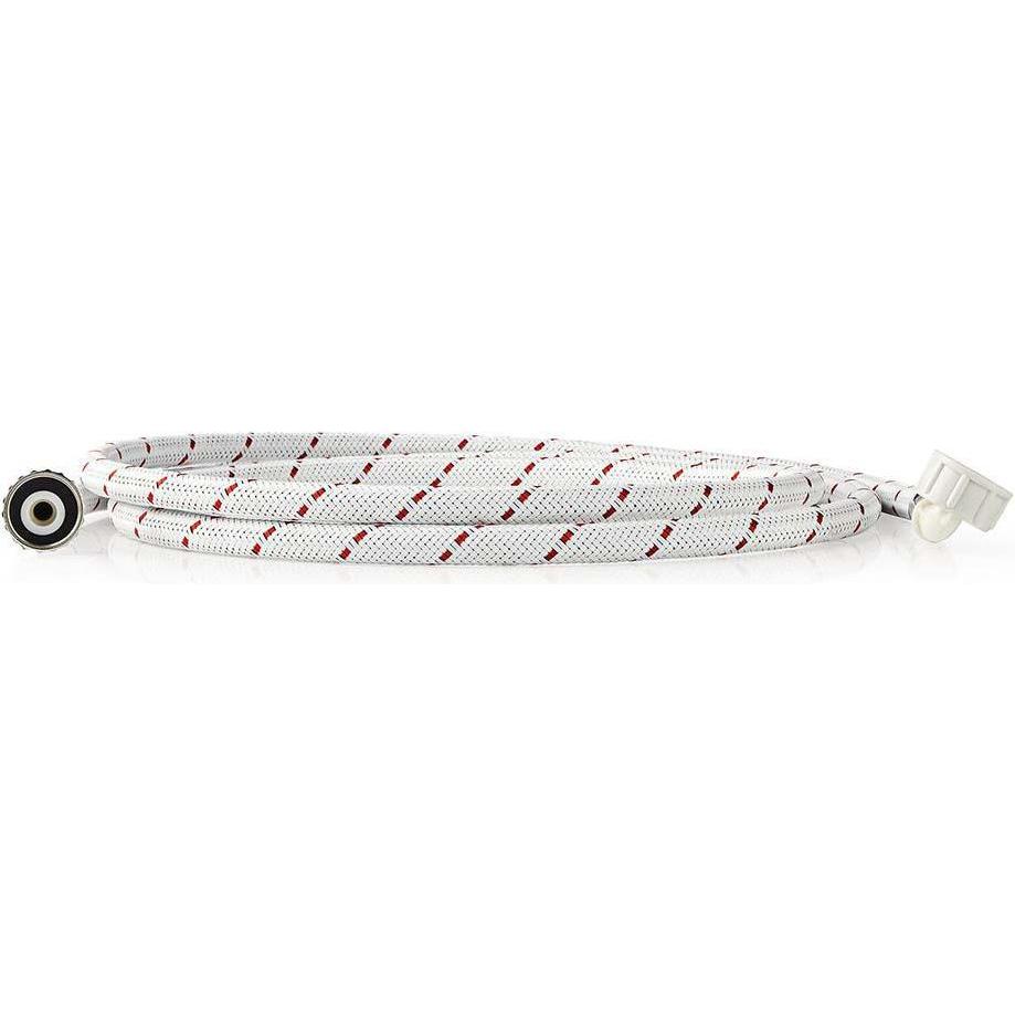 Thumbnail - Nedis Nylon Inlet Hose 3/4" 3/4" 10 bar 90 °C 2.50 m Application: Dish/Washing Machine Nylon Red/W, Zubehör Waschen + Tr...