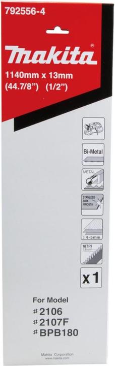 Immagine prodotto Makita Lama per sega a nastro BiM per metallo