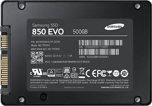 Image du produit Samsung 850 EVO Basic (500 Go, 2.5")