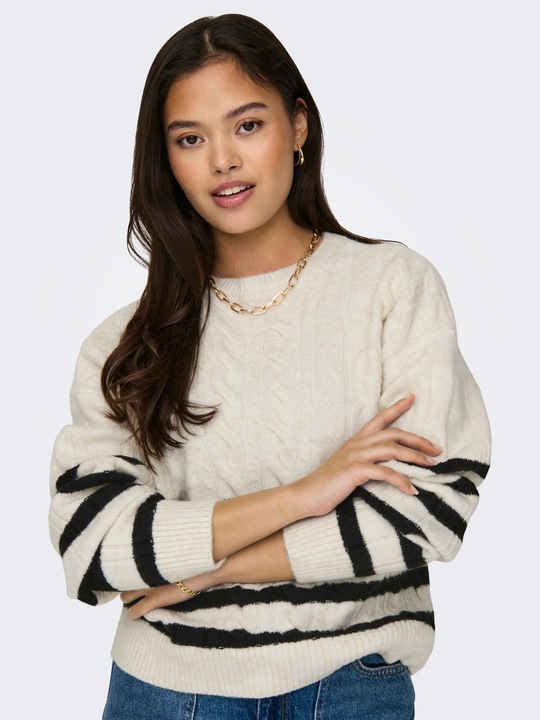 Produktbild JdY Normal geschnitten Rundhals Pullover Strickpullover (3XL)
