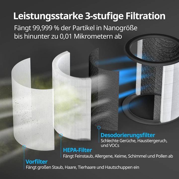 Actual product image Coway 3-in-1 HEPA Kohlefilter für Airmega
