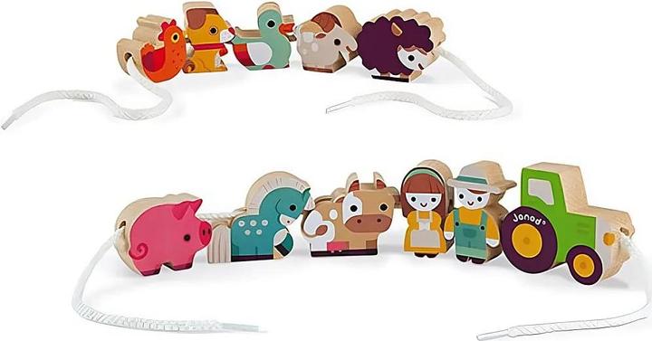 Actual product image Janod Thread game farm