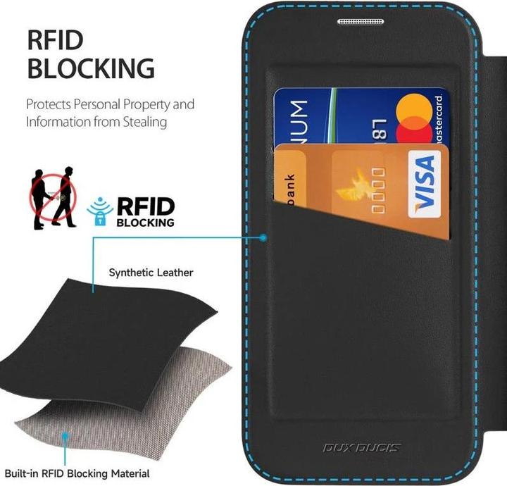 Produktbild Dux Ducis Skin X Pro 360° Ring Stand Series Lederhülle (Apple iPhone 17)