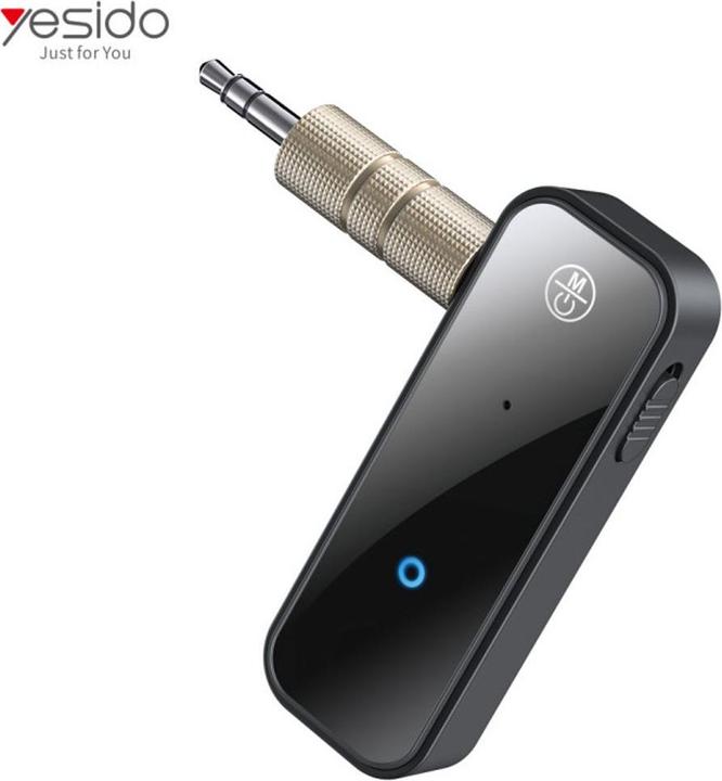 Yesido - Audio Adapter Bluetooth (YAU25) - Aux Jack 3.5mm - Black (Transmitter & Receiver)