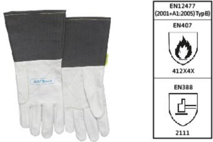 Image du produit Elmag Gants de soudeur à 5 doigts WELDAS 10-1004 S (7.5)