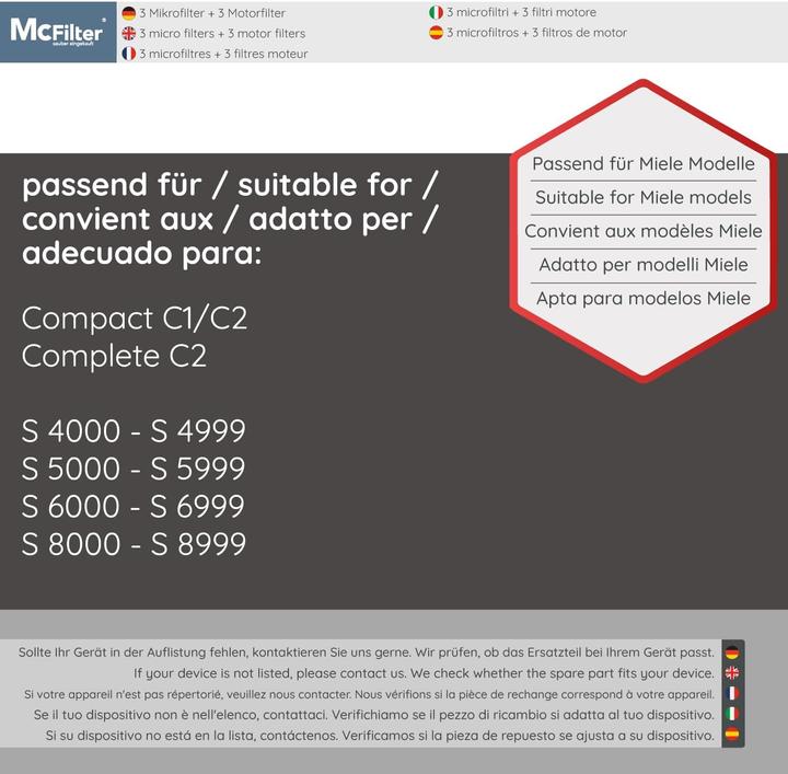 Produktbild Mc Filter Filter Set