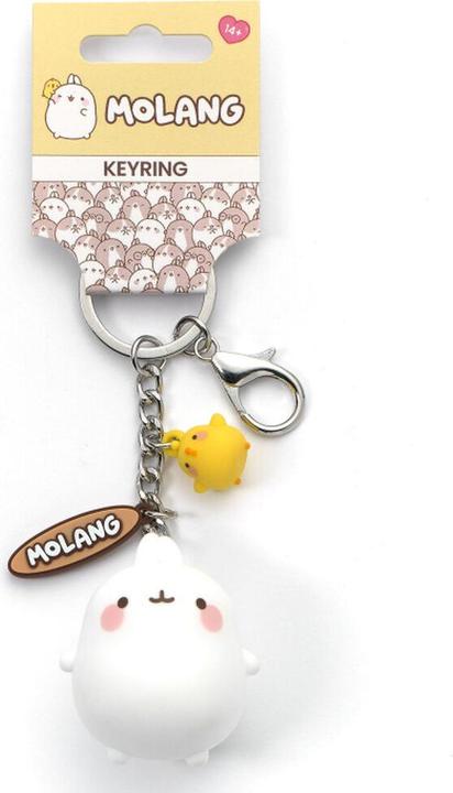 Actual product image Carat Molang and Piu Piu 3D keyring