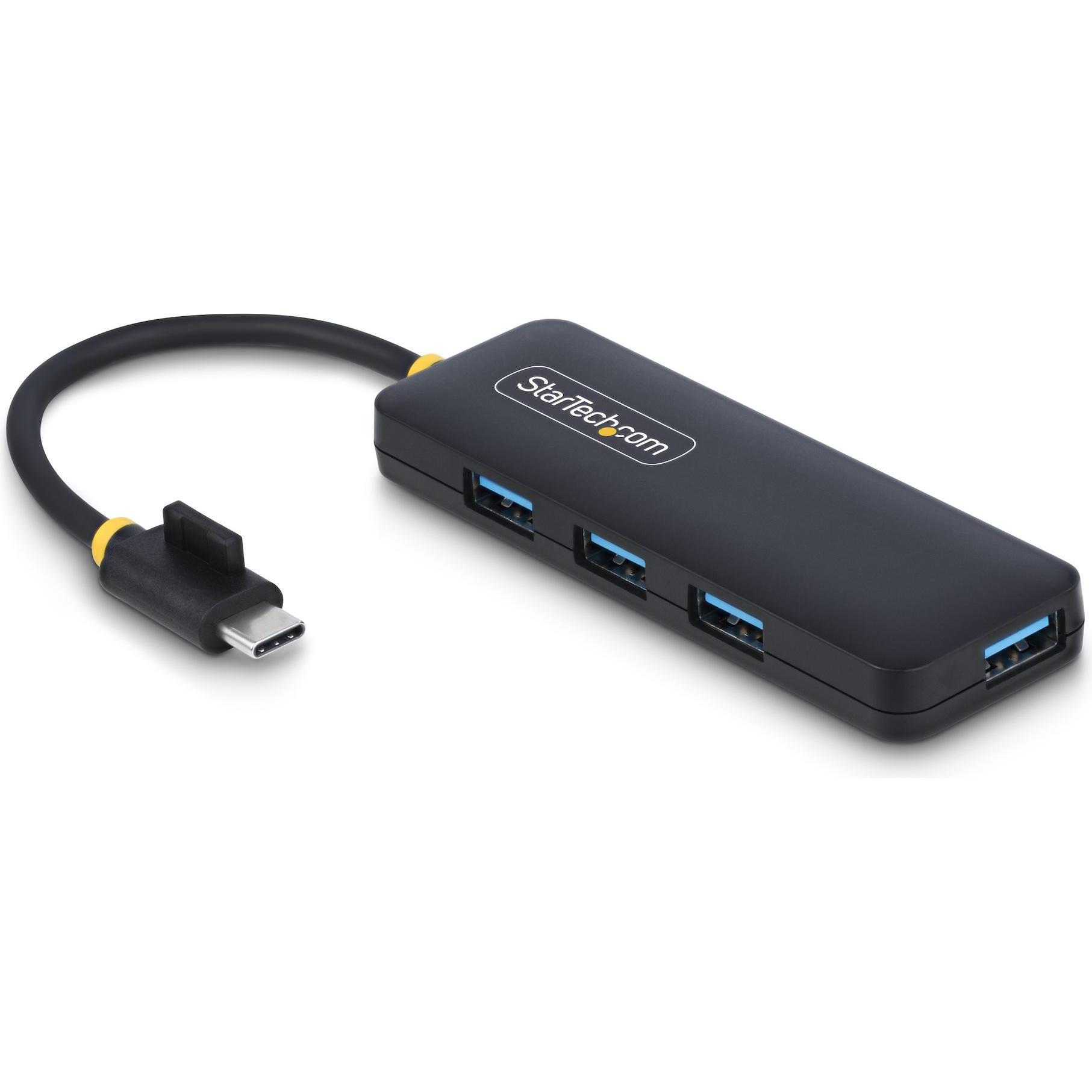 StarTech 4-Port USB-C Hub 5gbps Portable Powered Nms Ns Ctlr (USB-C, 4 porte), Docking station + Hub USB, Nero