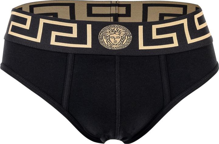 Immagine prodotto Versace Bi-Pack Slip Jersey Topeka Bi-Stretch Cotton Organic New Logo (S, Confezione da 2)