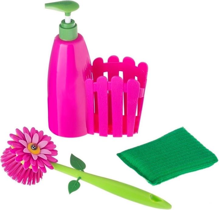 Immagine prodotto Vigar Set maggiordomo lavello trogolo Flower Power Fucsia