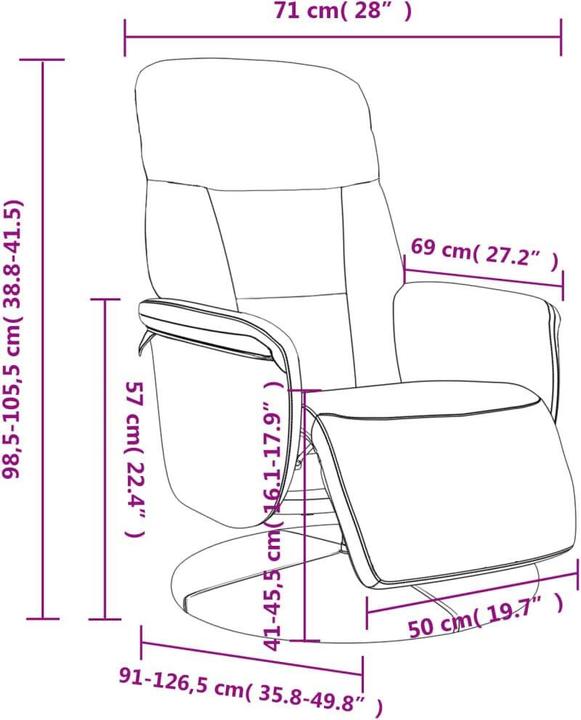 Produktbild vidaXL Relaxsessel