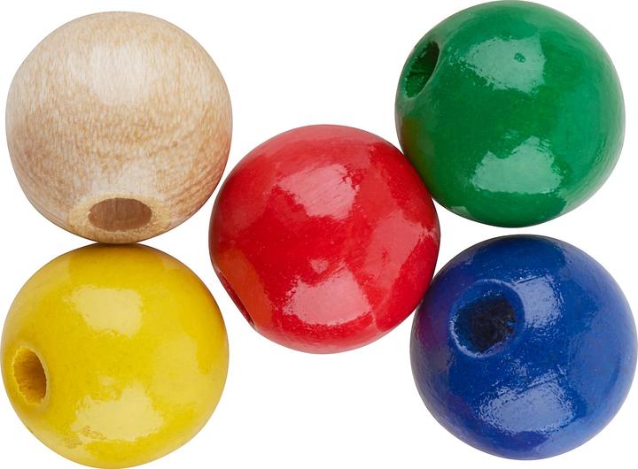 Produktbild Knorr Holzperle 10 mm bunt sortiert