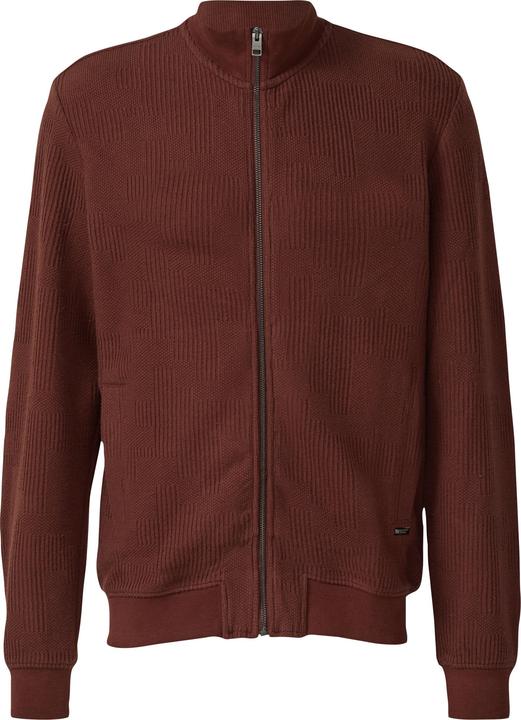 Produktbild s.Oliver Sweatshirt Jacke Strukturierte Sweatshirtjacke mit Stehkragen (M)