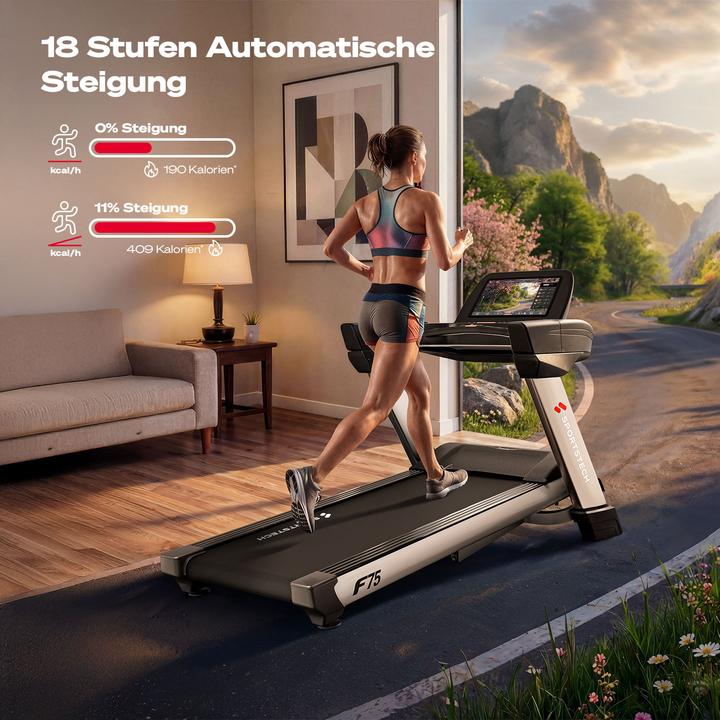 Actual product image Sportstech Laufband F75 21inch