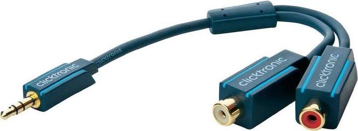 Actual product image Goobay MP3 Y-Adapter (0.10 m, Cinch, 3.5mm jack (AUX))