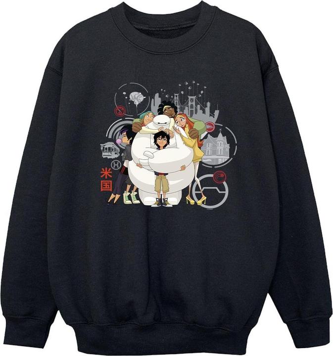 Actual product image Disney Girls Big Hero 6 Baymax Group Hug Sweatshirt (152, 158)