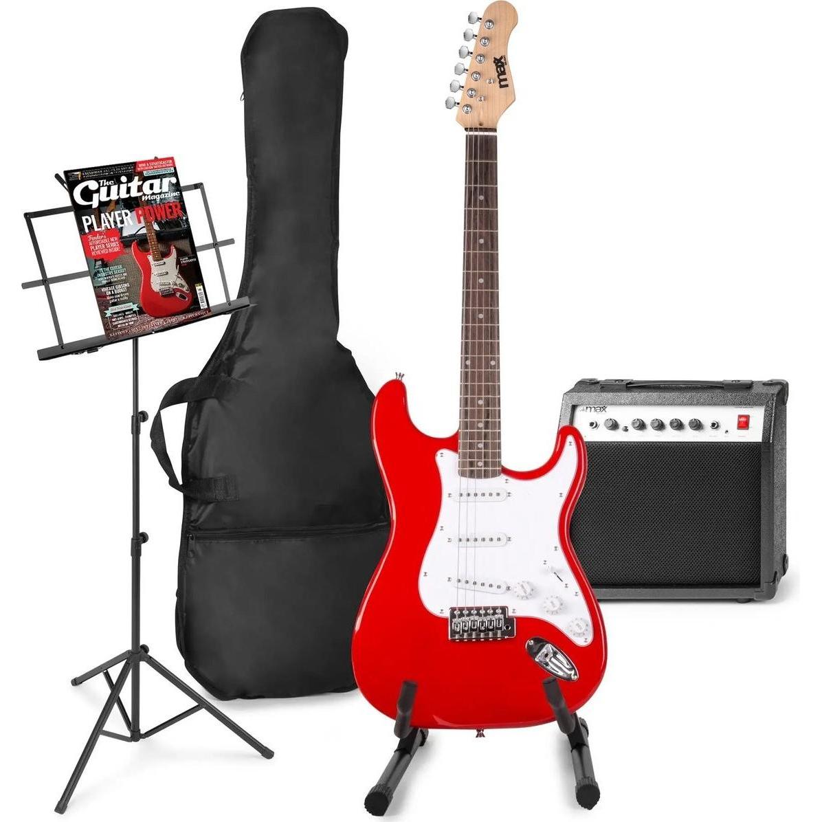 Max E -Gitarre mit Gitarrenverstärker - Gigkit - Perfekt für Anfänger - inkl. (E-Gitarre, Ahorn, Linde) (44364778)