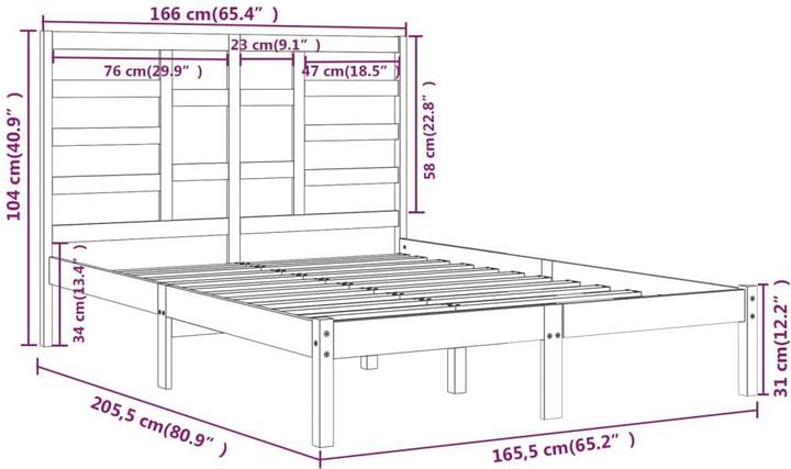 Produktbild vidaXL Gerty (160 x 200 cm)