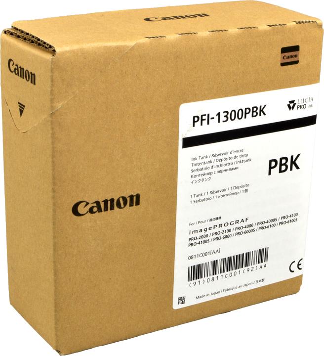 Produktbild Canon Tinte Large Format photo schwarz Orig.Nr. PFI-1300PBK (BK)