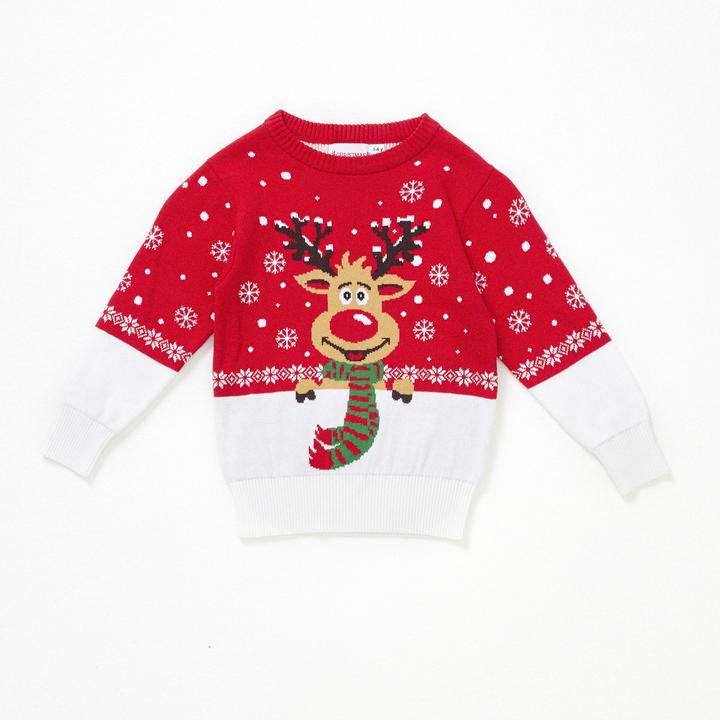 Immagine prodotto Christmas Sweats Il maglione di Rudolph per bambini (122, 128)