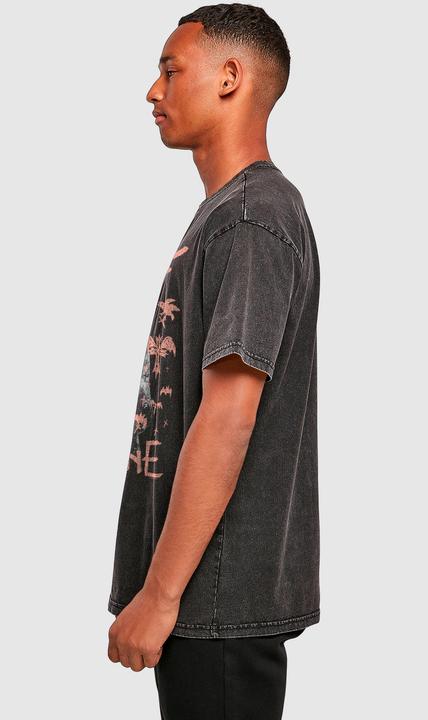 Produktbild Merchcode Ozzy Osbourne - Pink Bat Acid Washed Oversize Tee - 195281 (S)