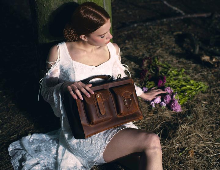 Immagine prodotto Only-Bags.Store Borsa in pelle, borsa a tracolla, borsa a manico alto, regalo di Natale