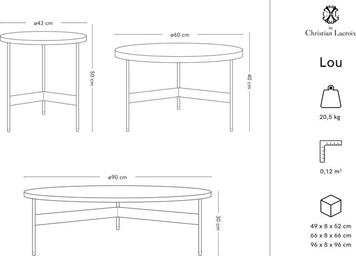 Produktbild CXL by Christian Lacroix Lou (50 x 43 x 50 cm)