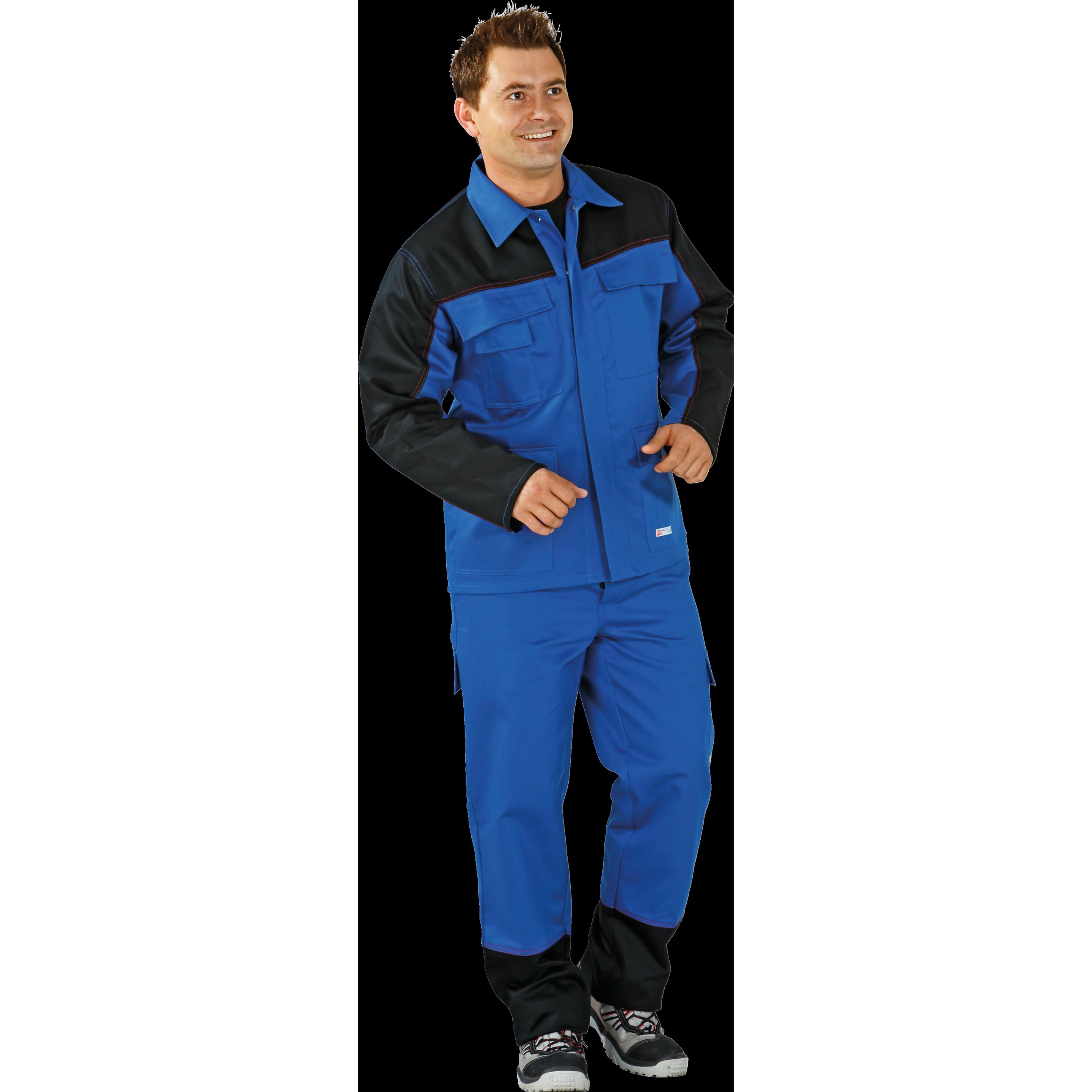 Thumbnail - Planam, Arbeitsjacke, Hitze-/Schweisserschutz-Jacke WeldShield blau/schwarz, Gr.52 (52)