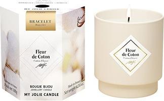 Image du produit My Jolie Candle - Scented candle 36h with bracelet Gold Les Surprenantes Cotton flower 320281 (180 g)