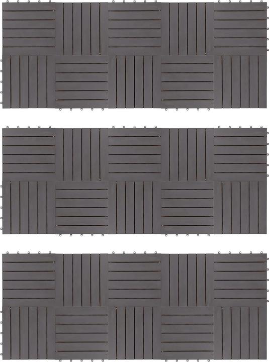 Produktbild vidaXL Terrassenfliese (30x, 30 x 30 cm)