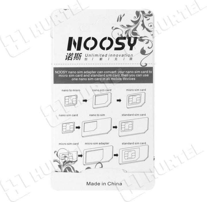 Image du produit Noosy Adaptateur Nano Micro SIM 3 in1 Set + Key