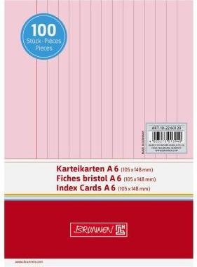 Actual product image Brunnen MAP.A6 LIN RED/Pà100 (A6, 180 g/m², 100 x)