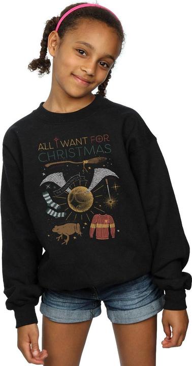Produktbild All I Want For Christmas Sweatshirt Mädchen (116)