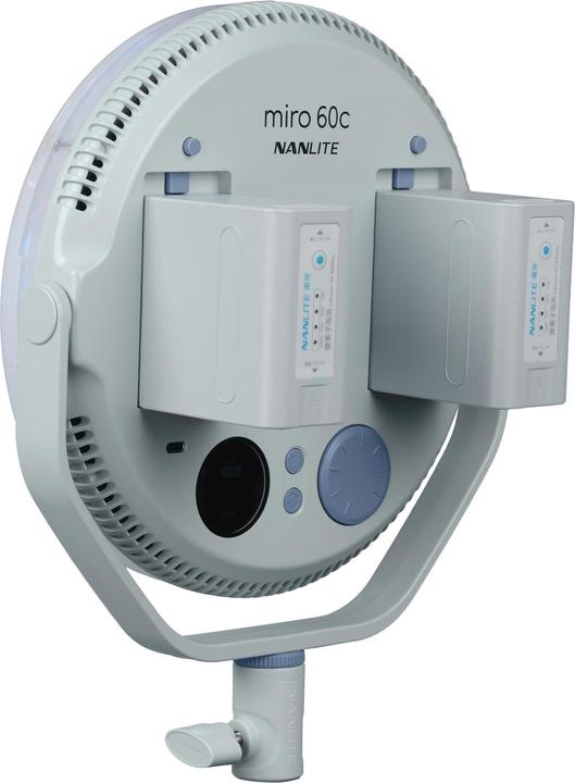 Productafbeelding Nanlite Miro 60C LED Full-Colour Round Panel Light (Mint Blue)