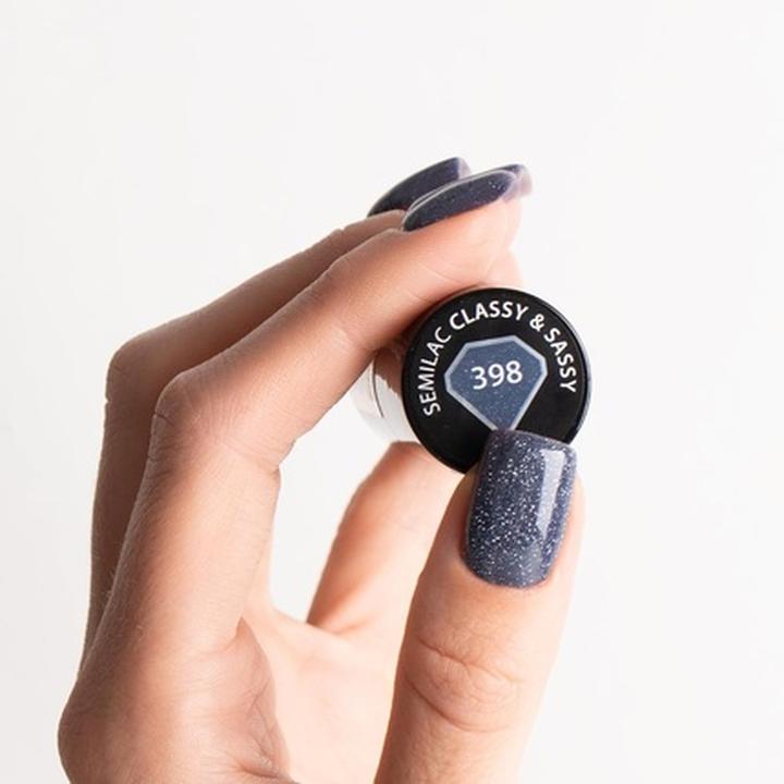 Immagine prodotto Semilac Smalto UV Hybrid 398 Classy & Sassy 7ml Collezione Giorno e Notte (Vernice UV gel)