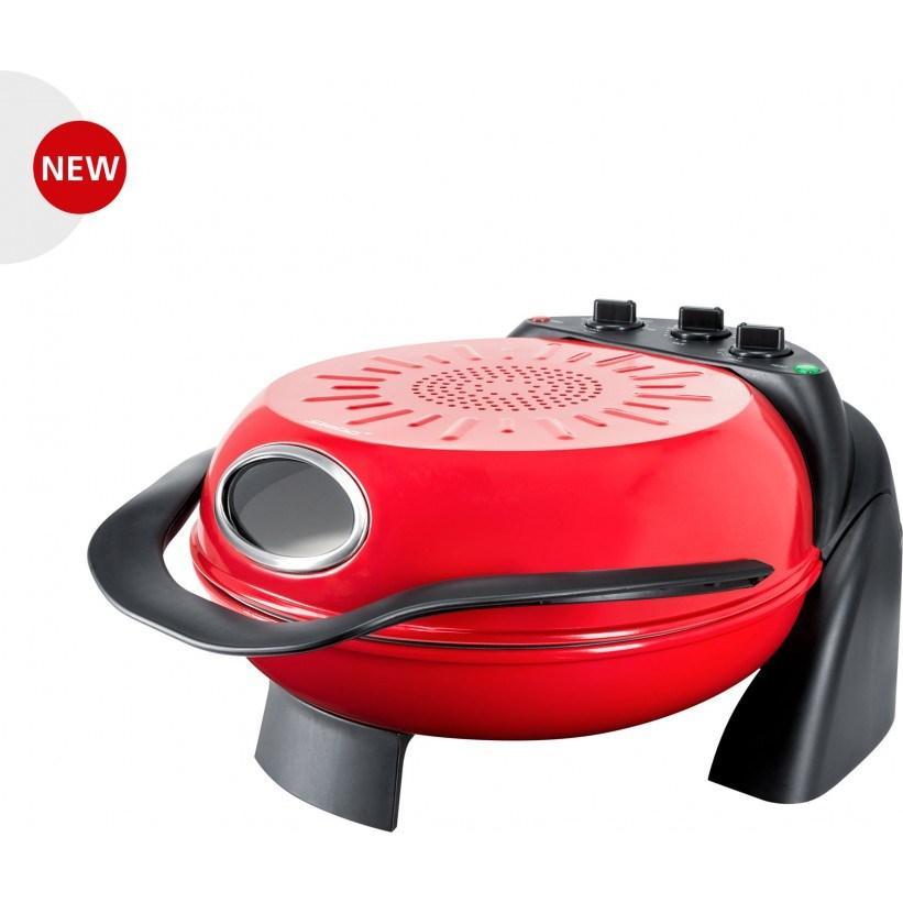 Thumbnail - Steba PB 1 Pizzamacher/Ofen 1 Pizza/Pizzen Schwarz Rot 1000 W, Tischgrill, Schwarz, Rot