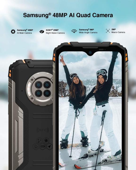 Produktbild Doogee S96 Pro (128 GB, Fire Orange, 6.22", Dual SIM + SD, 48 Mpx, 4G)