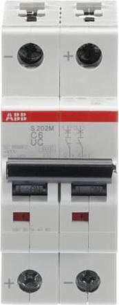 Produktbild ABB LS S202M-C6UC SicherungsautomatÂ C-Char., 10kA, 6A, 2P