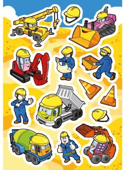 Actual product image HERMA Sticker construction site