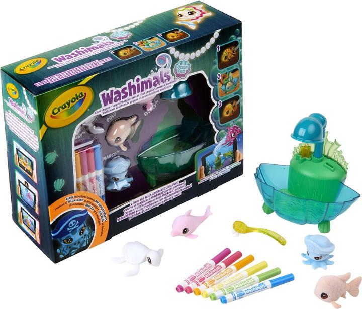 Immagine prodotto Goliath Toys Crayola Washimals Ocean Glow Lagoon - playset