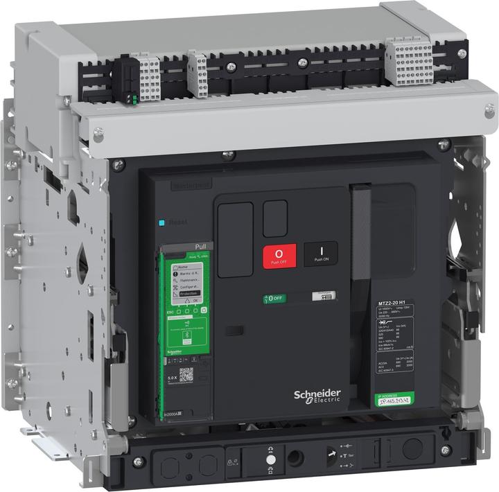 Produktbild Schneider Leistungsschalter, MasterPact MTZ2 20H1 (66kA/415VAC), 3P, 2000A, ausfahrbar, handbetätigt, Steuerge