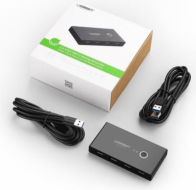 Produktbild Ugreen Sharing Switch Box 30768B, USB 3.0