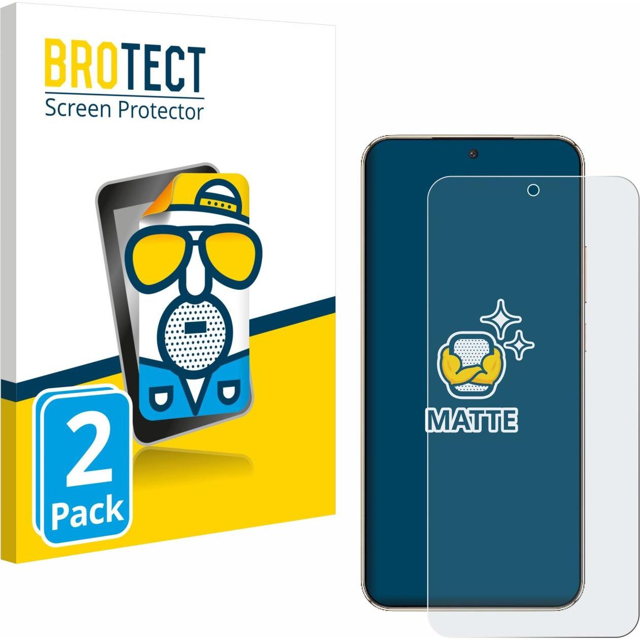 BROTECT Pellicola Opaca (2 pz., Onore 8 Lite), Pellicola protettiva smartphone, Trasparente