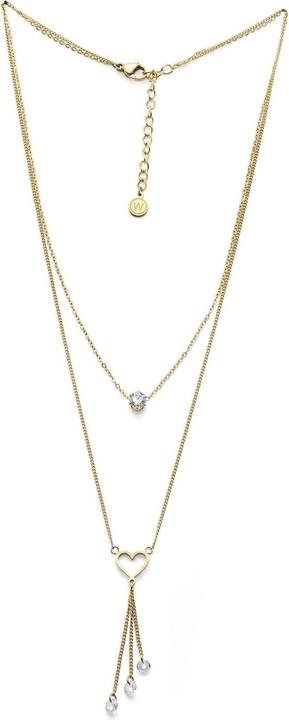 Oliver Weber Collection Oliver Weber - Romantic gold-plated heart necklace Kindness Freedom 12417G