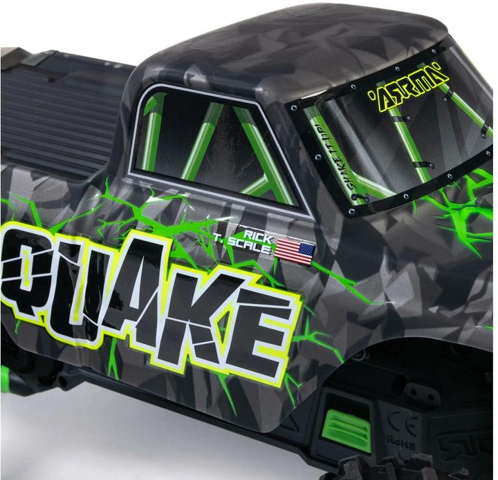 Immagine prodotto Arrma Monster Truck QUAKE 223S DSC ARTR 1:10 - Grün (ARR Quasi lettura a corredo)