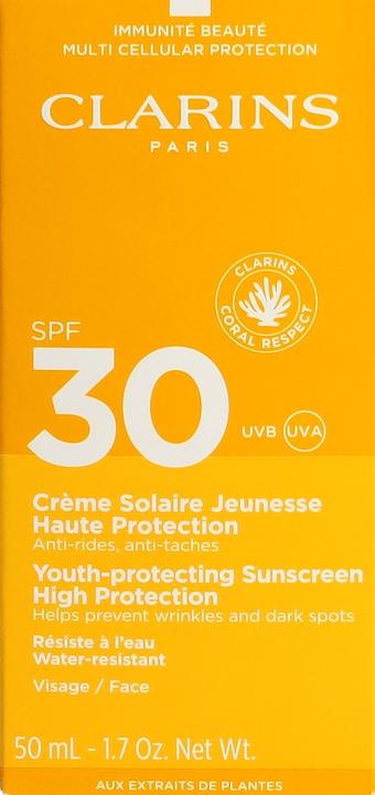 Image du produit Clarins Crème Solaire SPF 30 (Crème solaire visage, SPF 30, 50 ml, 50 g)