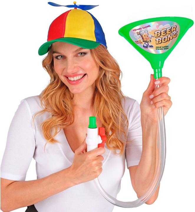 Actual product image Widmann Beer bong in green with valve drinking game